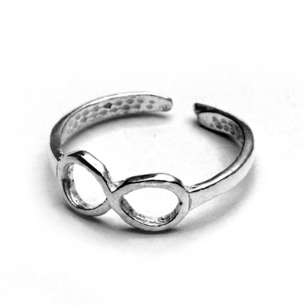 anillo plata falangero infinito